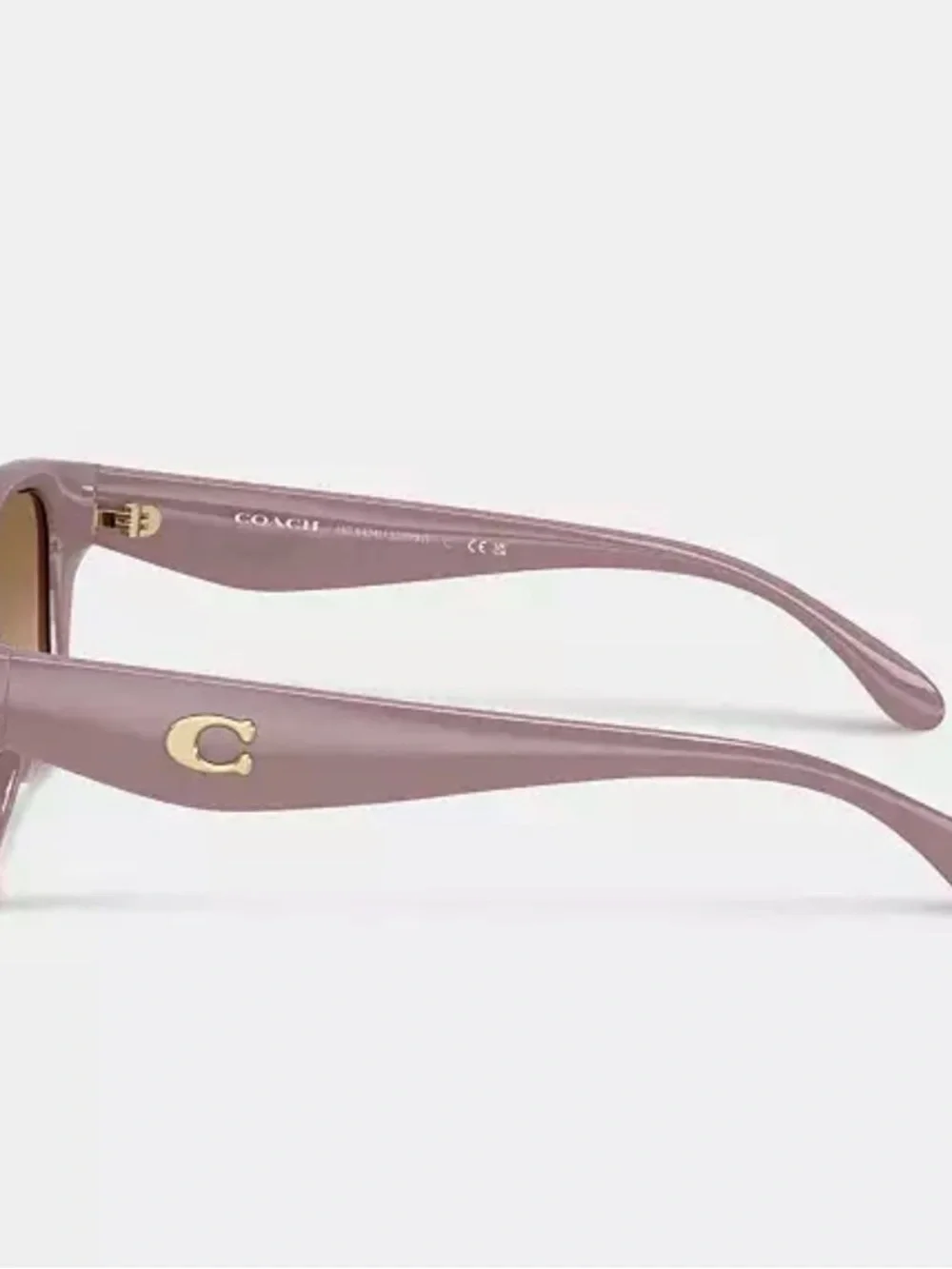 Coach C Hardware Square Cat Eye Sunglasses (Color Mutty) - Brand New
